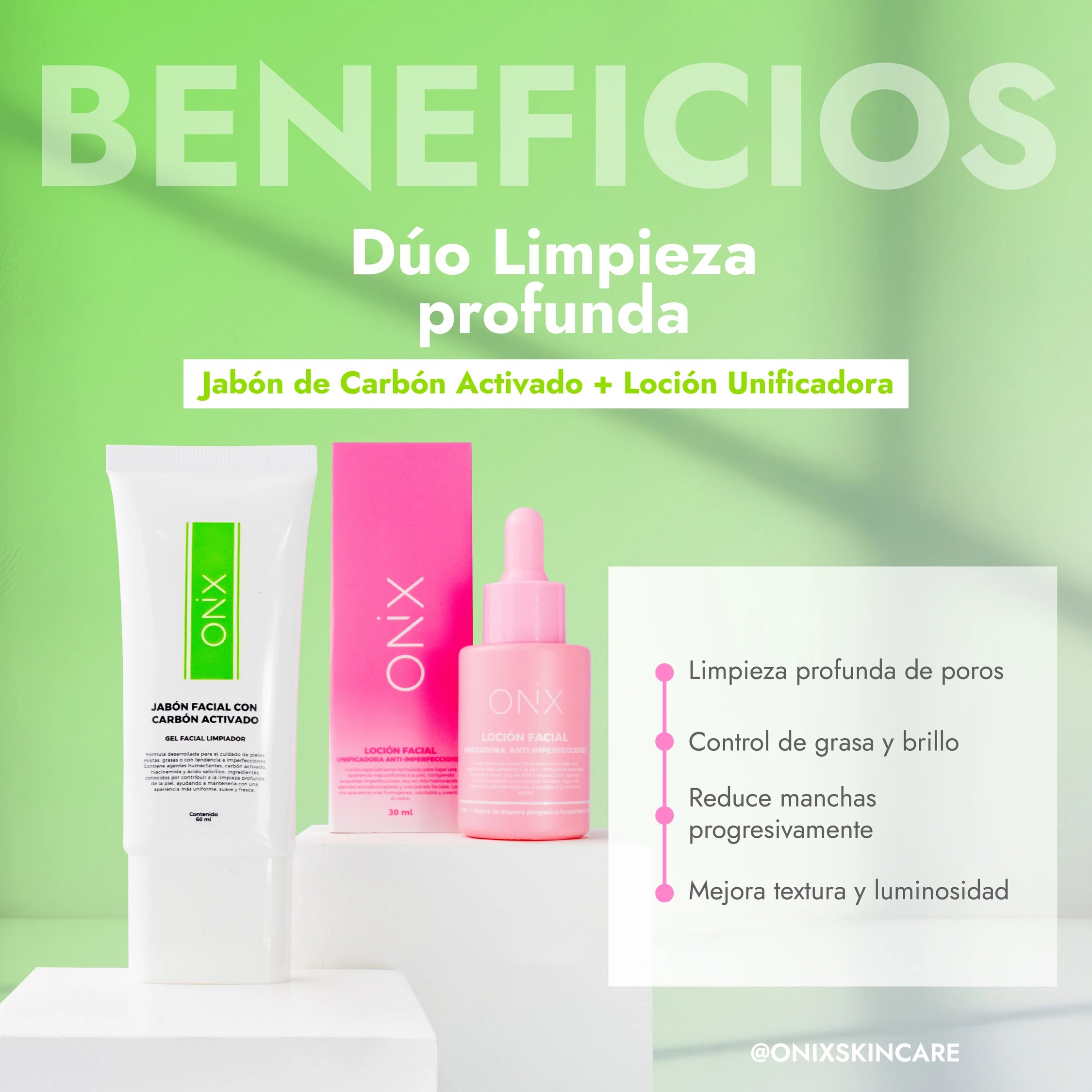 DÚO LIMPIEZA PROFUNDA | JABÓN CARBÓN ACTIVADO + LOCIÓN ANTI IMPERFECCIONES